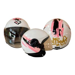 Palermo Casco Bianco Rosa Nero